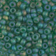 Miyuki seed beads 6/0 - Matte transparent green ab 6-146FR